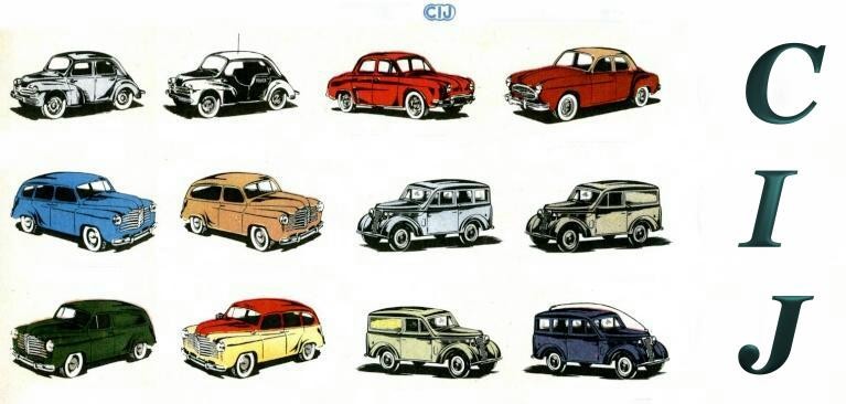 Les modèles réduits de voitures de la marque CIJ