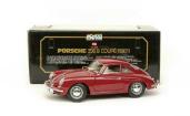 Modèle réduit de la mythique Porsche 356 B coupé 1961 de Burago version rouge